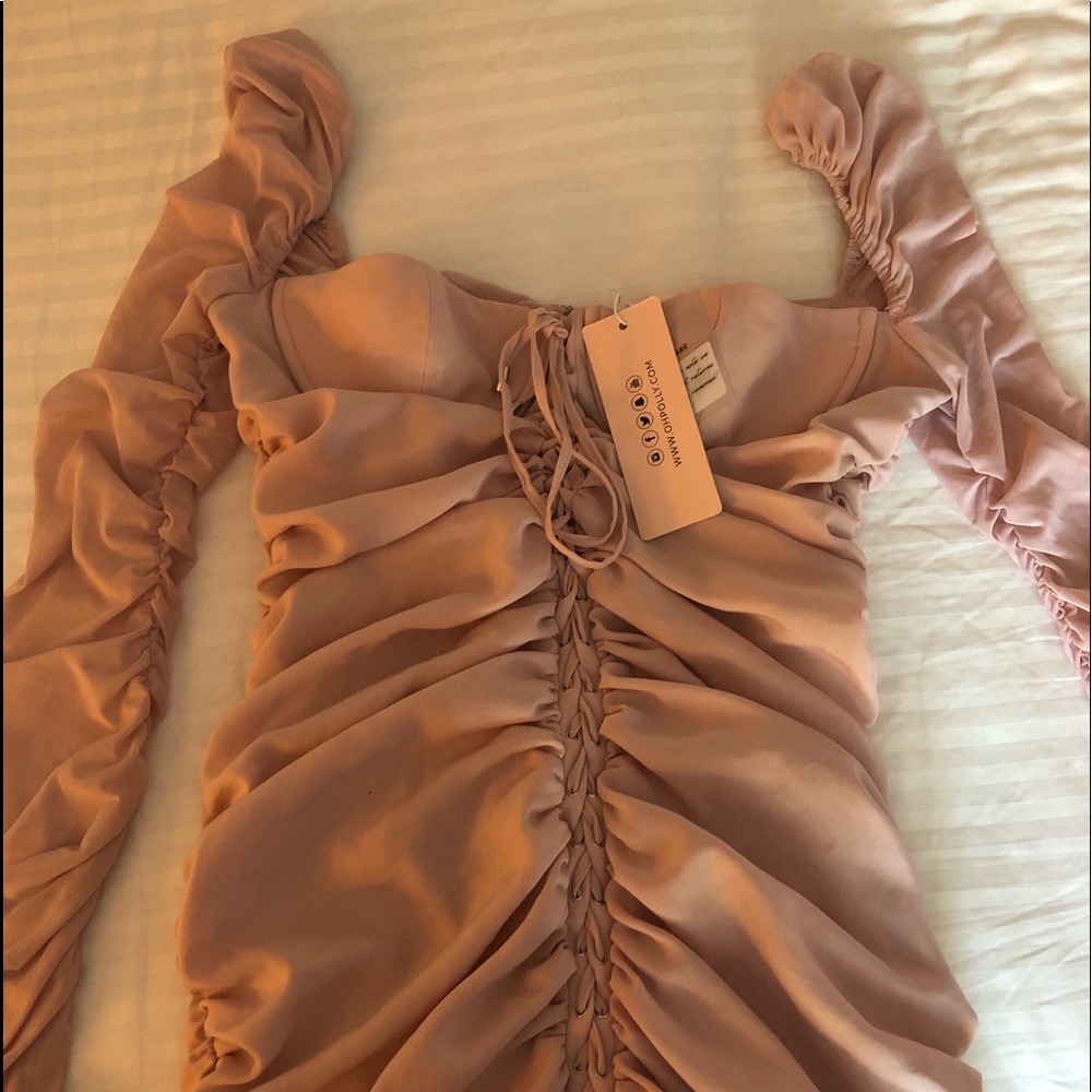 Princess Polly Long Sleeve Ruched Dress